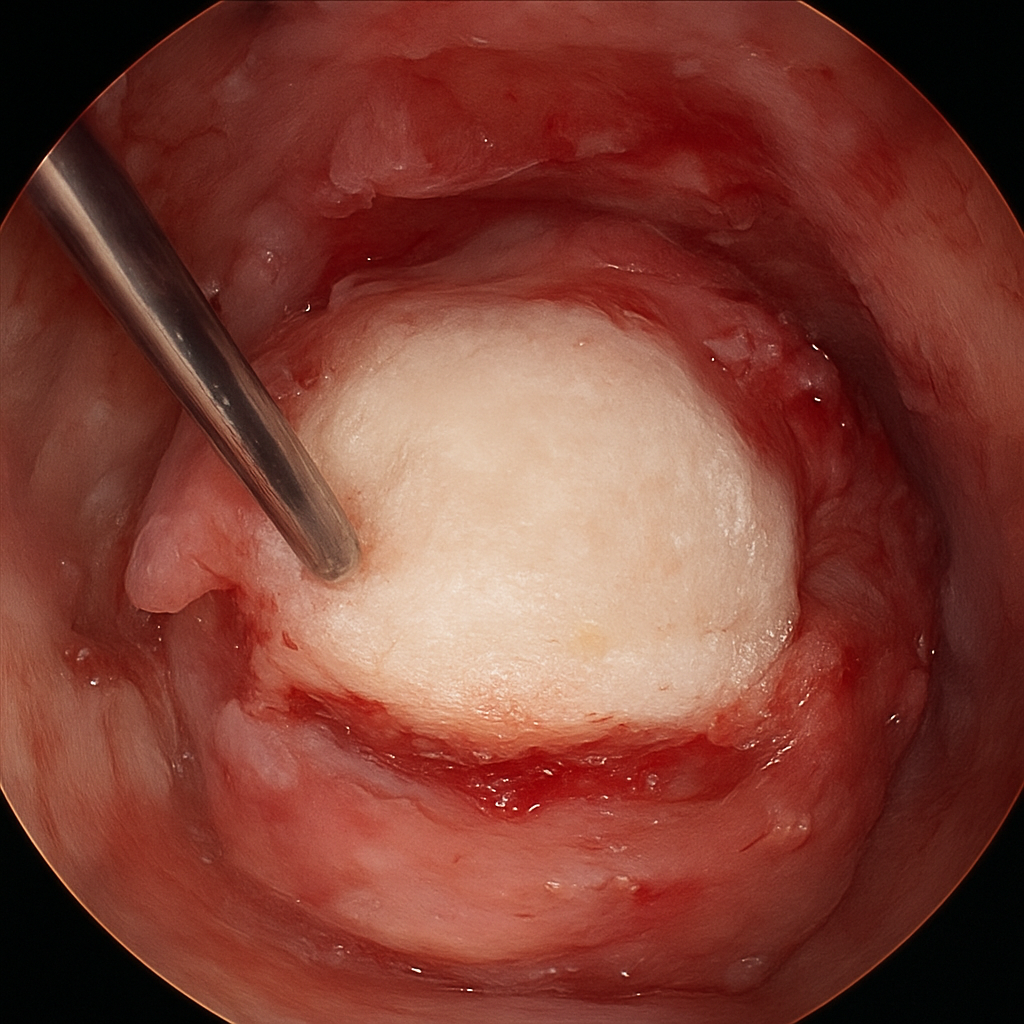 Tibial resection — anterior view